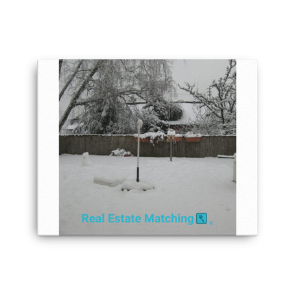 Winter Wonderland Canvas with realestatematching with key Logo