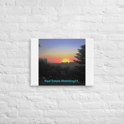 Beautiful Sunset Sinari Canvas with realestatematching24 without key Logo