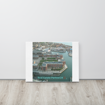 Nice City Canvas with realestatepartner24 with house Logo