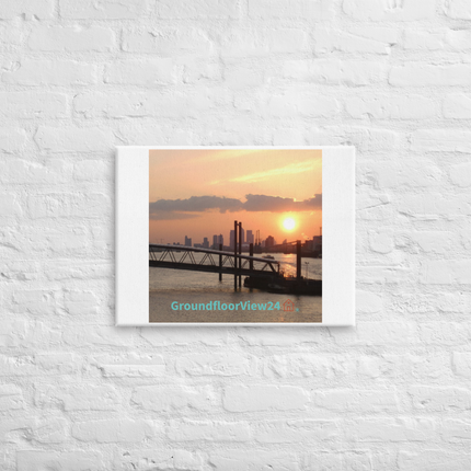 Evening Glow Canvas with GroundfloorView24 with House Logo