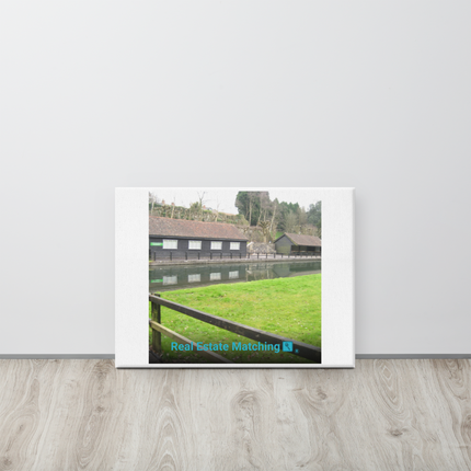 Lakeside Serenity Canvas with realestatematching with key Logo