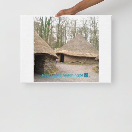 Village Charm Canvas with realestatematching24 with key Logo