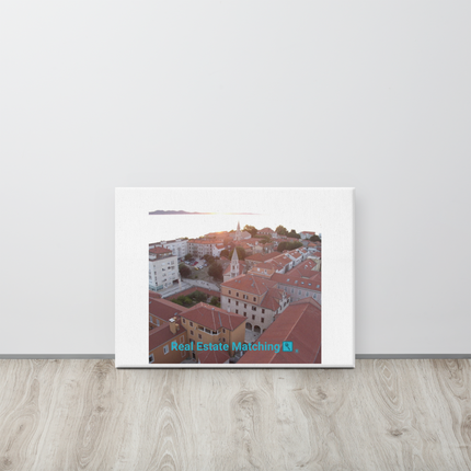 Roof Sunset View Canvas with realestatematching with key Logo