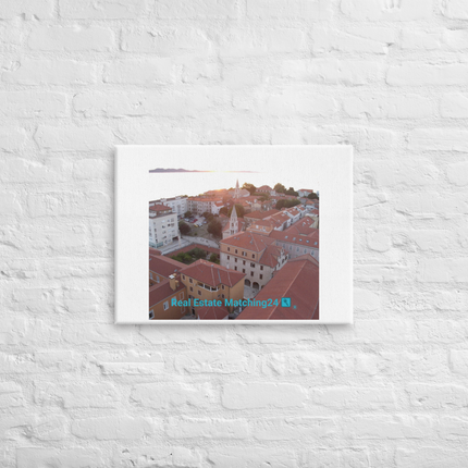 Roof Sunset View Canvas with realestatematching24 with key Logo