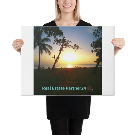 Beautiful Sea View Canvas with realestatepartner24 with house Logo