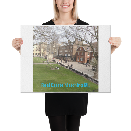 Beautiful Park Canvas with realestatematching with key Logo