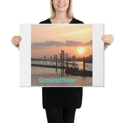 Evening Glow Canvas with Groundfloor with House Logo