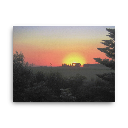 Beautiful Sunset Sinari Canvas with Groundfloor with House Logo