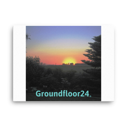 Beautiful Sunset Sinari Canvas with Groundfloor24 without House Logo