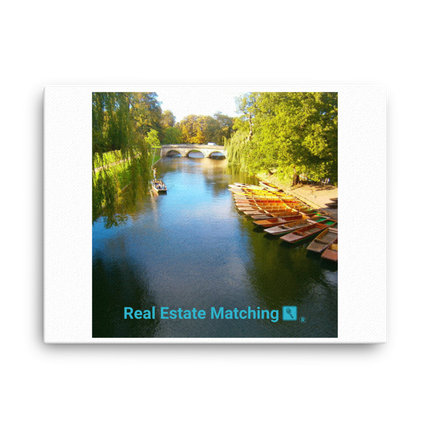 Beautiful Nature Canvas with realestatematching with key Logo