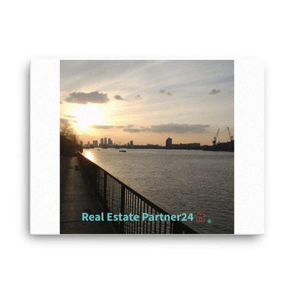 Awesome River View Canvas with realestatepartner24 with house Logo