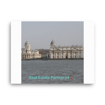 Riverside Beauty Canvas with realestatepartner24 with house Logo