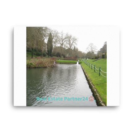 Lakeside Beauty Canvas with realestatepartner24 with house Logo