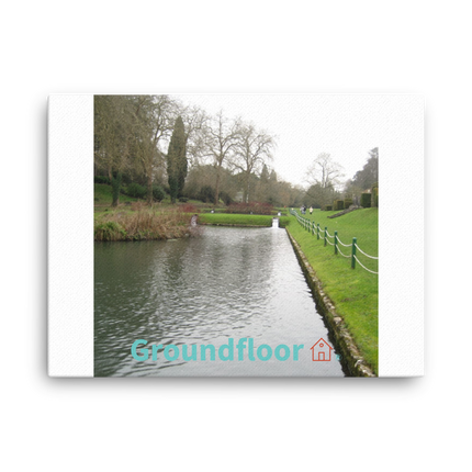 Lakeside Beauty Canvas with Groundfloor with House Logo
