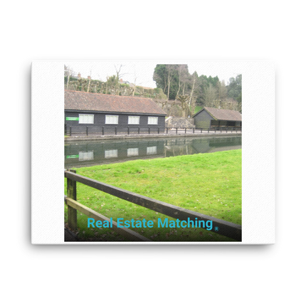 Lakeside Serenity Canvas with realestatematching without key Logo