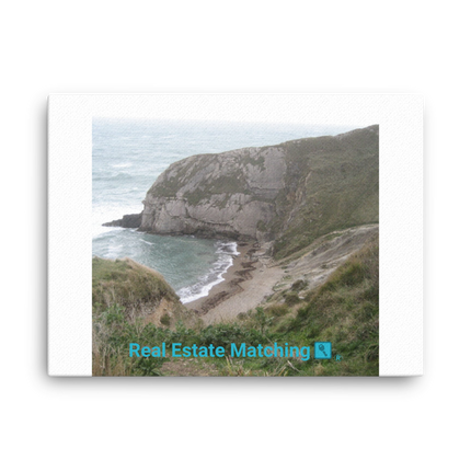 Sea & Hills Canvas with realestatematching with key Logo