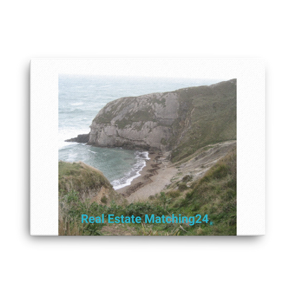 Sea & Hills Canvas with realestatematching24 without key Logo