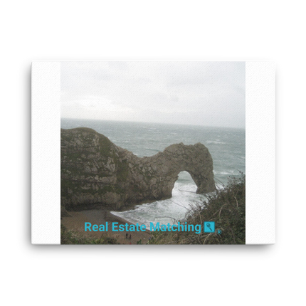 Coastal Escape Canvas with realestatematching with key Logo