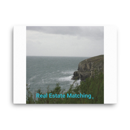 Seaside Serenity Canvas with realestatematching without key Logo
