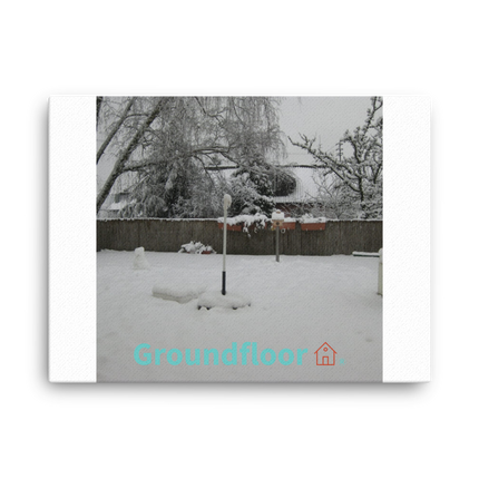 Winter Wonderland Canvas with Groundfloor with House Logo