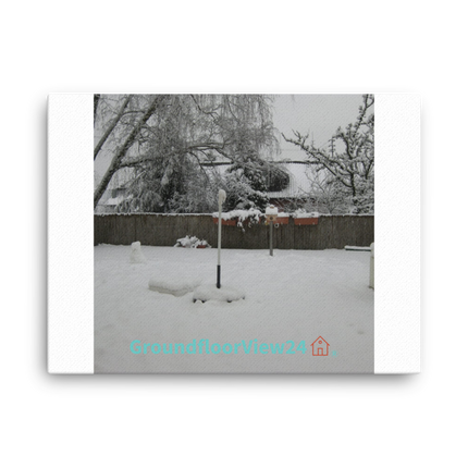 Winter Wonderland Canvas with groundfloorview24 with House Logo