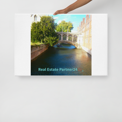 Beautiful Canel Canvas with realestatepartner24 with house Logo