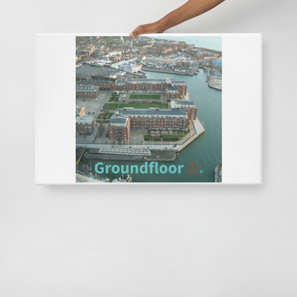 Nice City Canvas with Groundfloor with House Logo