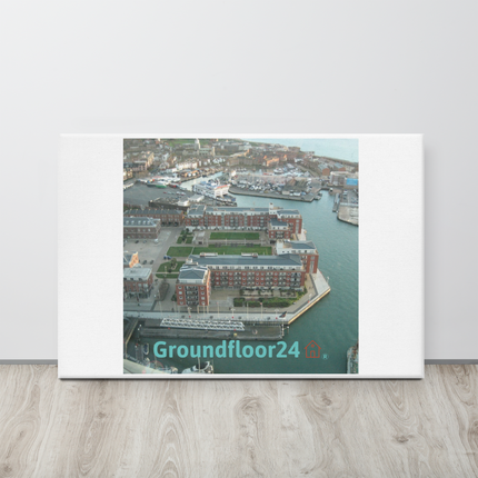 Nice City Canvas with Groundfloor24 with House Logo