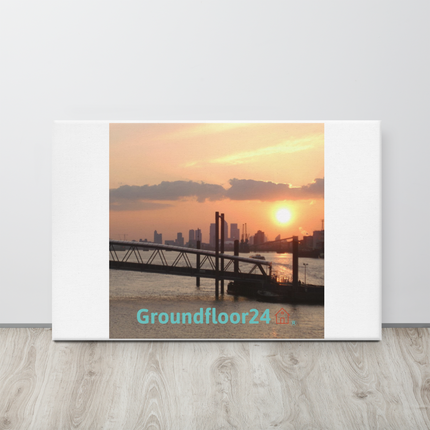 Evening Glow Canvas with Groundfloor24 with House Logo