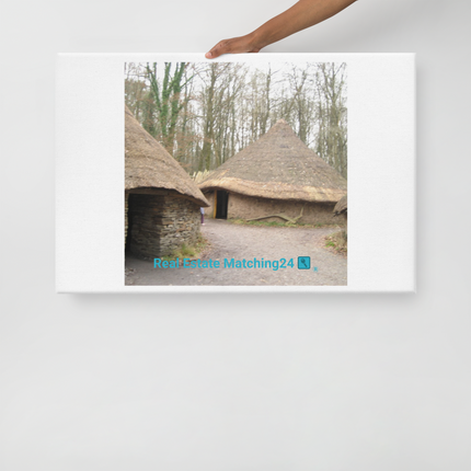 Village Charm Canvas with realestatematching24 with key Logo