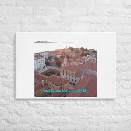 Roof Sunset View Canvas with realestatematching24 with key Logo