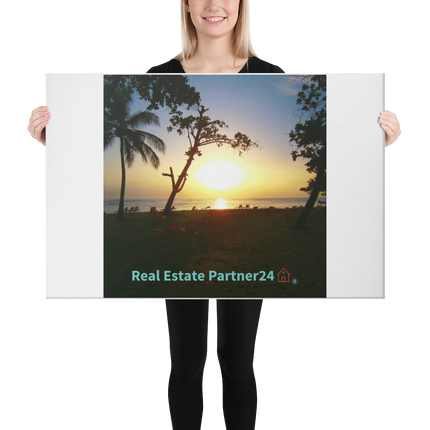 Beautiful Sea View Canvas with realestatepartner24 with house Logo