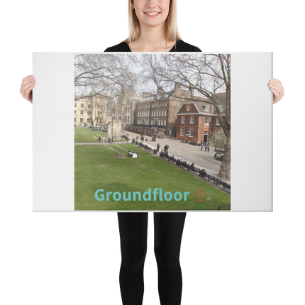 Beautiful Park Canvas with Groundfloor with House Logo