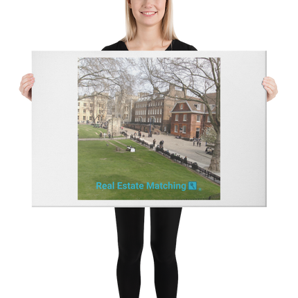 Beautiful Park Canvas with realestatematching with key Logo