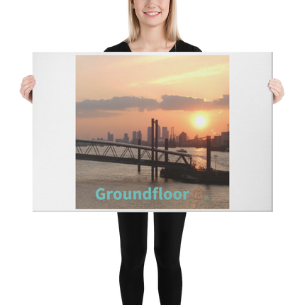 Evening Glow Canvas with Groundfloor with House Logo