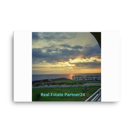 Natural View Canvas with realestatepartner24 with house Logo