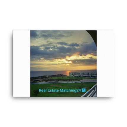 Natural View Canvas with realestatematching24 with key Logo