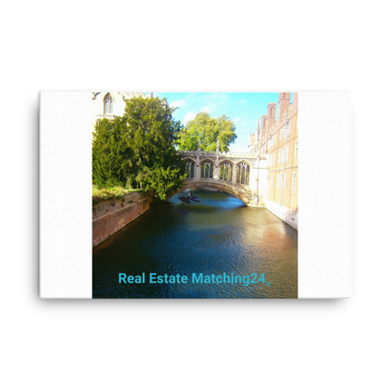 Beautiful Canel Canvas with realestatematching24 without key Logo