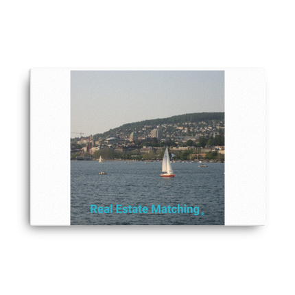 Beautiful River & Hills Sinari Canvas with realestatematching without key Logo