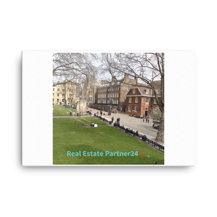 Beautiful Park Canvas with realestatepartner24 with house Logo