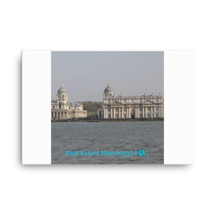 Riverside Beauty Canvas with realestatematching24 with key Logo