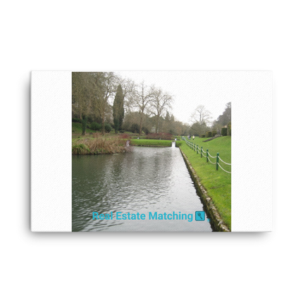 Lakeside Beauty Canvas with realestatematching with key Logo