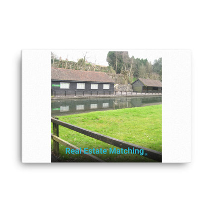 Lakeside Serenity Canvas with realestatematching without key Logo