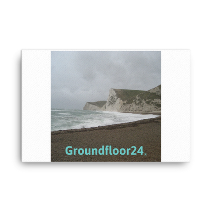 Waves and Sand Canvas with Groundfloor24 without House Logo