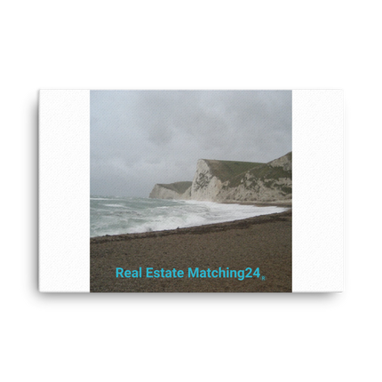 Waves and Sand Canvas with realestatematching24 without key Logo