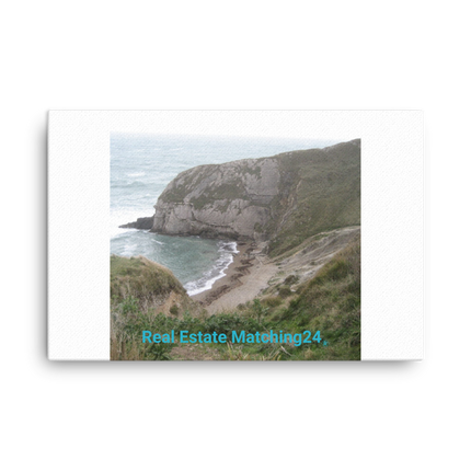 Sea & Hills Canvas with realestatematching24 without key Logo