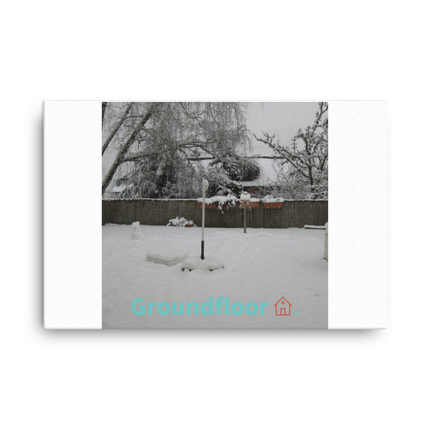 Winter Wonderland Canvas with Groundfloor with House Logo