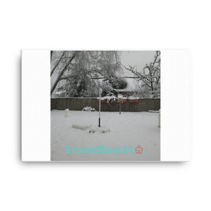 Winter Wonderland Canvas with Groundfloor24 with House Logo