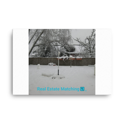 Winter Wonderland Canvas with realestatematching with key Logo