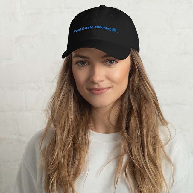 Albania Classic Dad Hat Real Estate Matching with 3 Logos